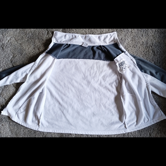 🩶*4/$15* USA Olympic Committee Womens Zip Up Long Sleeve Jacket Light Medium - Picture 12 of 14